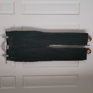 Pure Collection women's green velvet feel pants sz 0